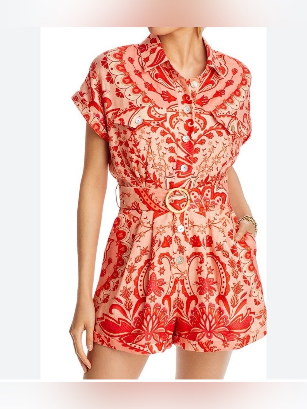 Farm Rio red romper M